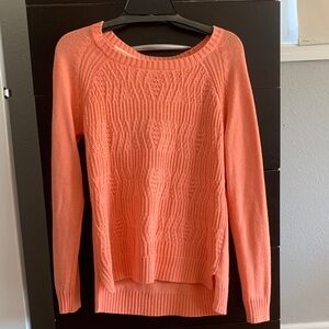 STYLUS Women's Vibrant Coral Crew Neck Sweater